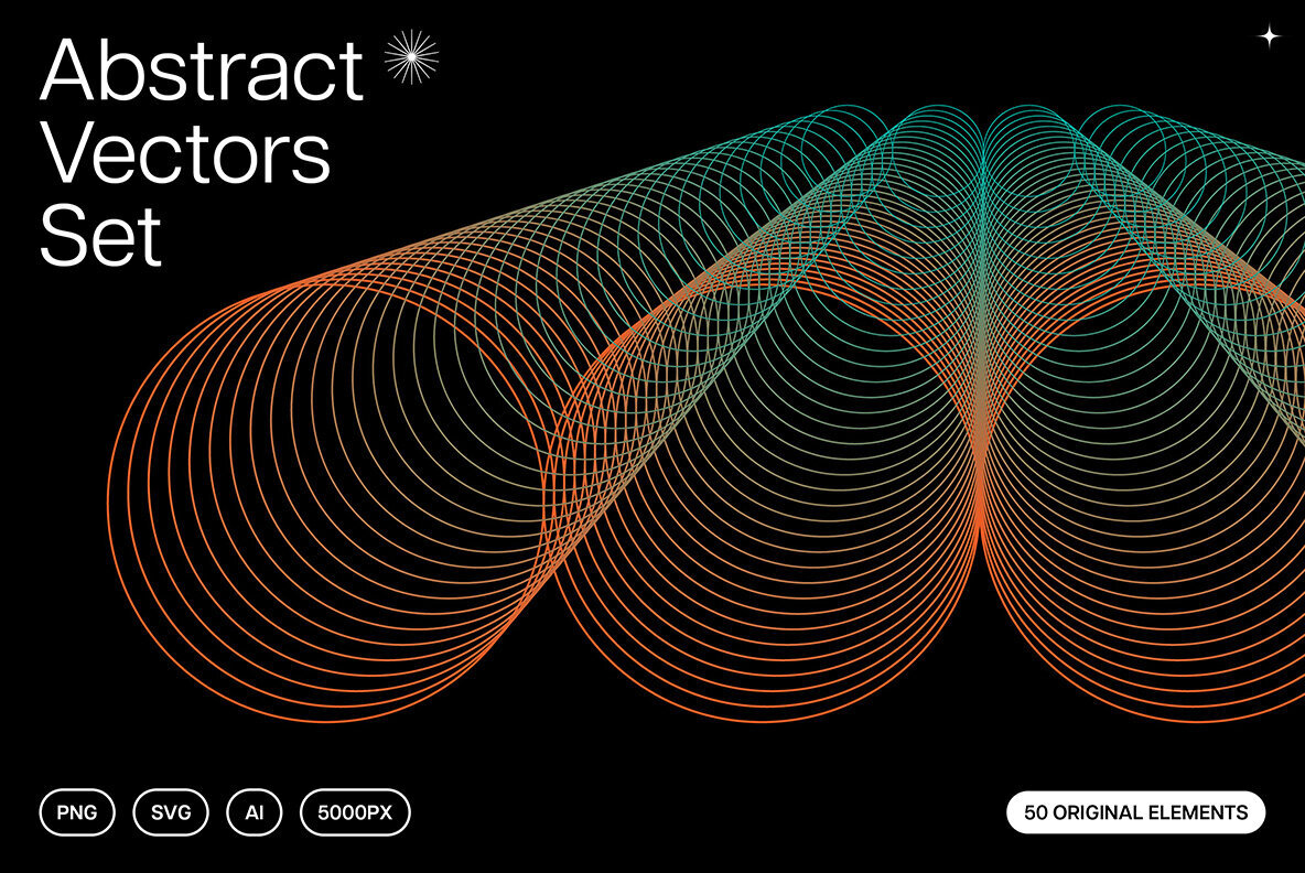 Abstract Twirls Elements Pack 1