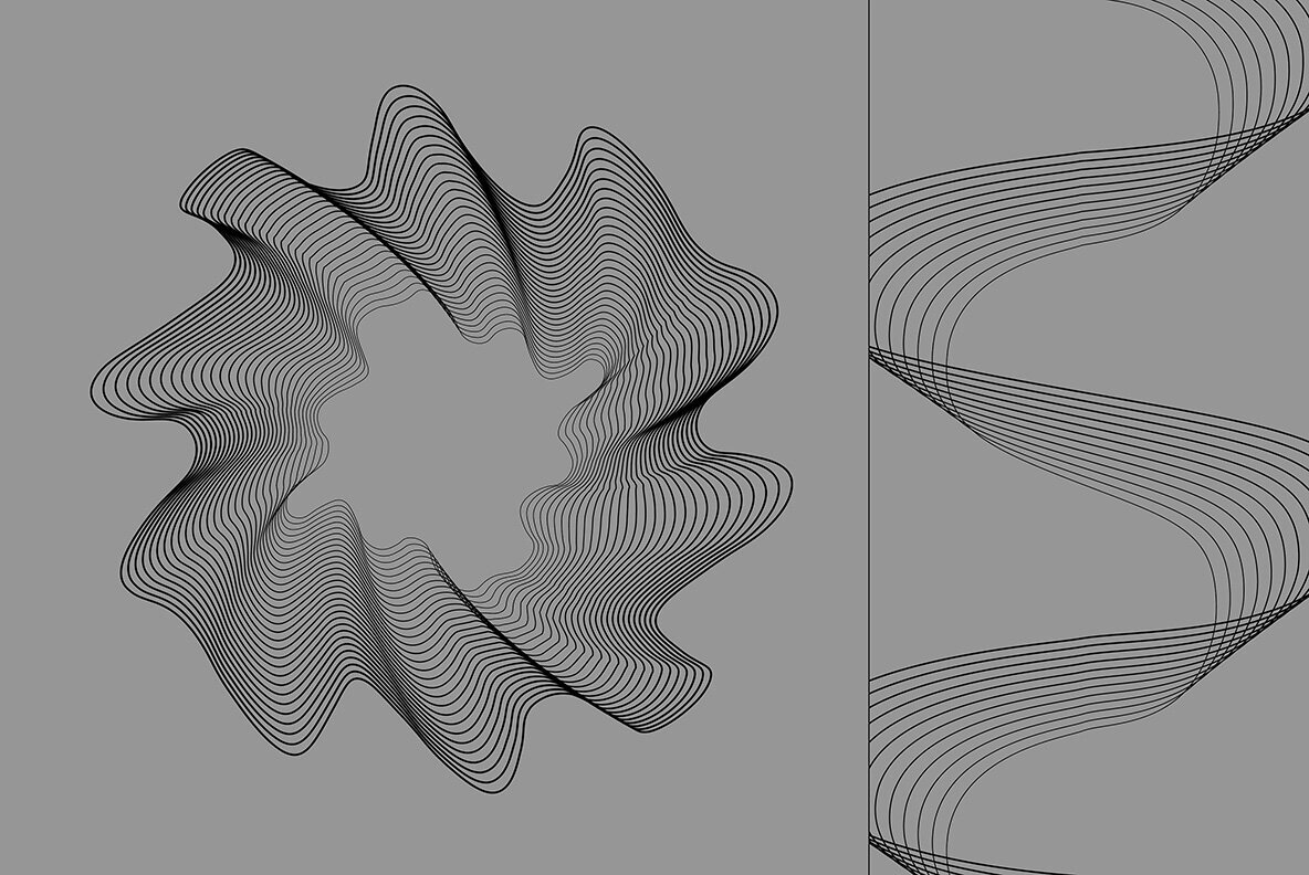 Abstract Twirls Elements Pack 3