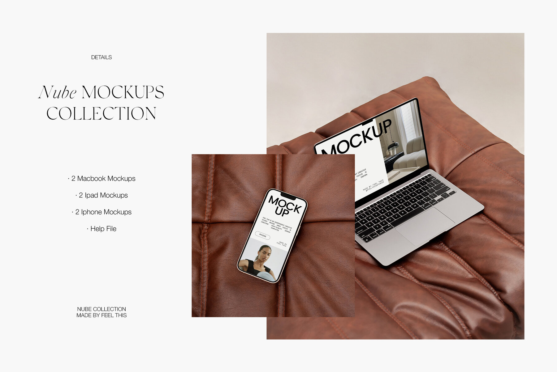 Apple Digital Devices Mockups Macbook Iphone Ipad for Photoshop 7