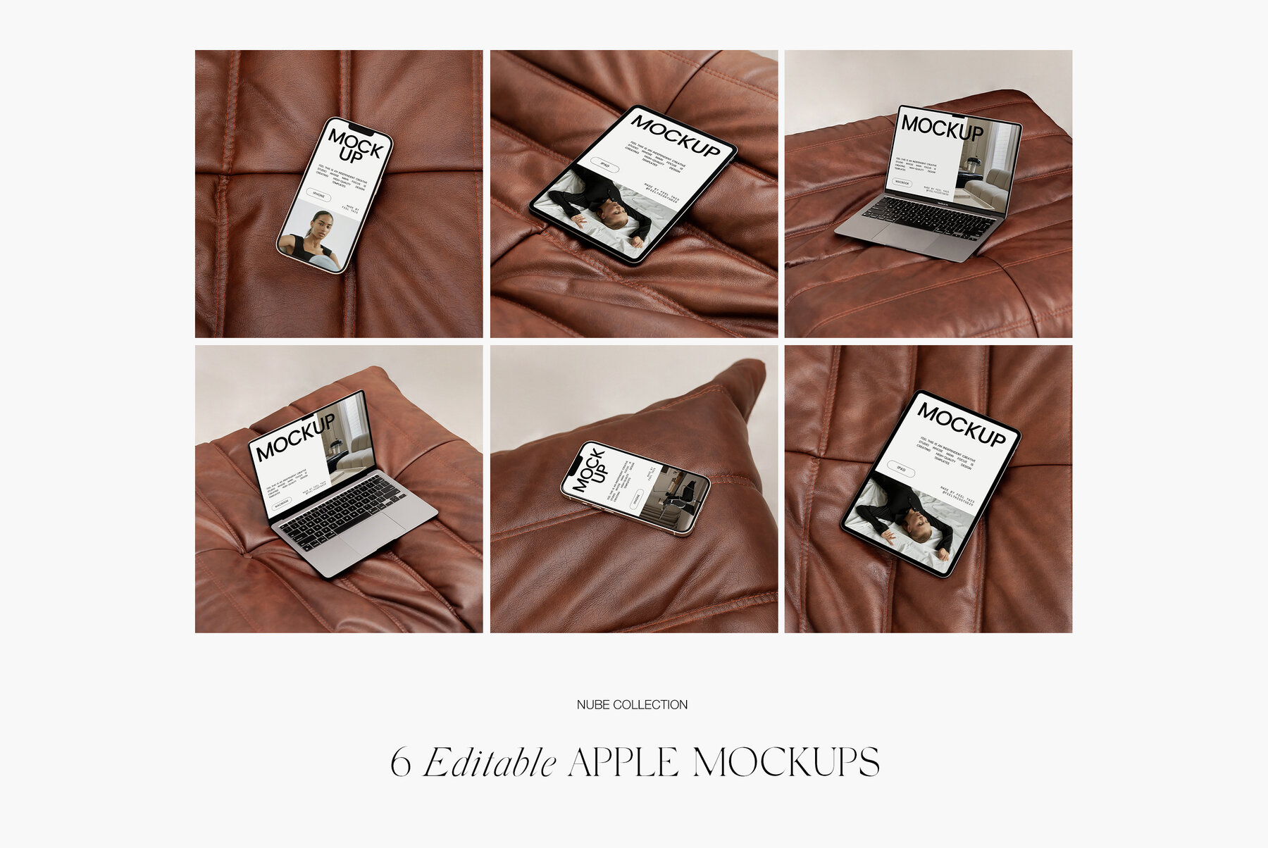 Apple Digital Devices Mockups Macbook Iphone Ipad for Photoshop 8