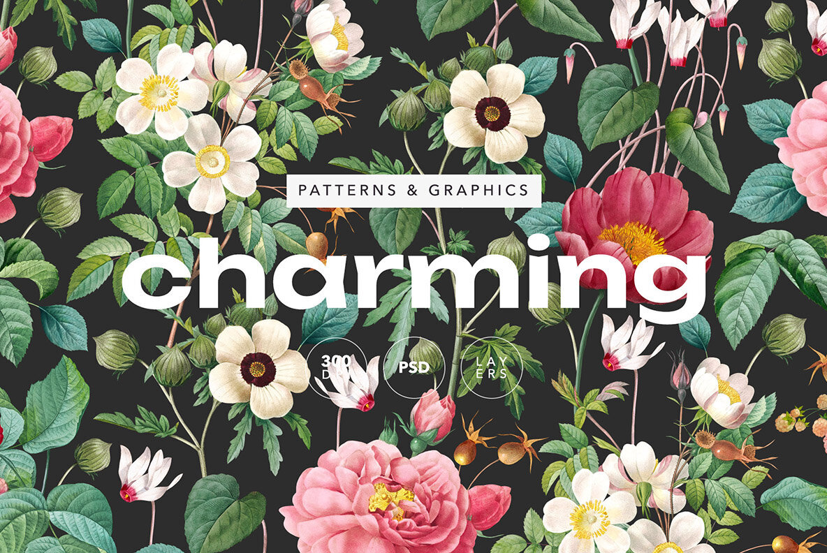 Charming Botanical Pattern   Plants 1