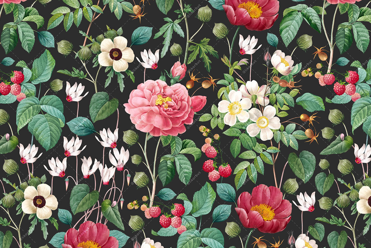 Charming Botanical Pattern   Plants 3