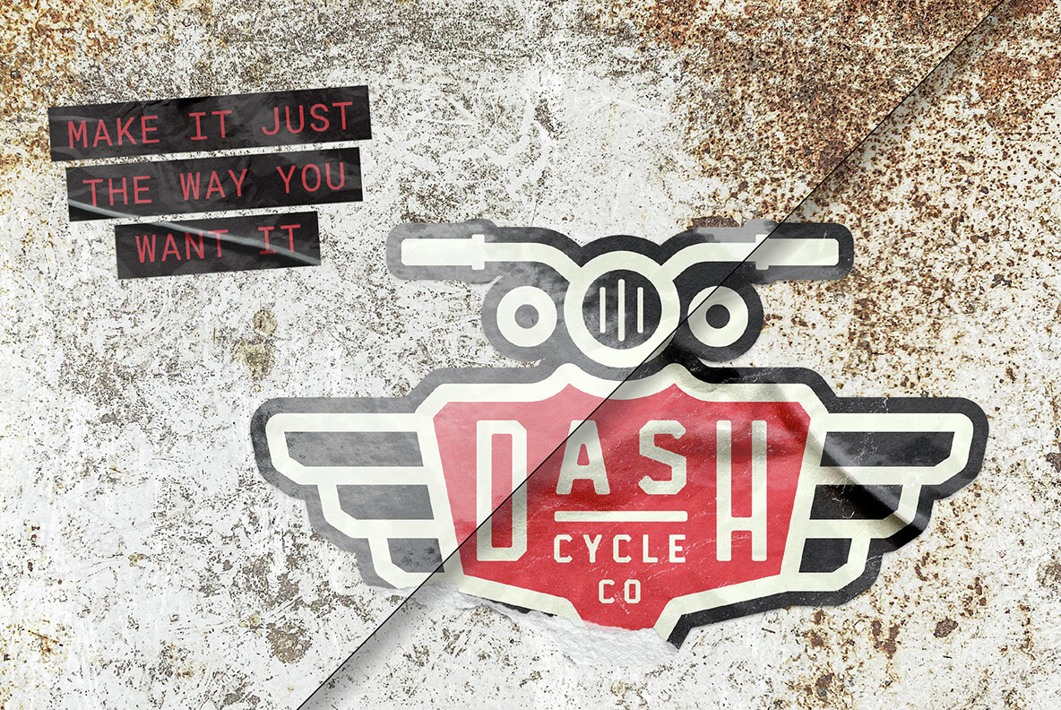 Ripped Sticker Mockup 5