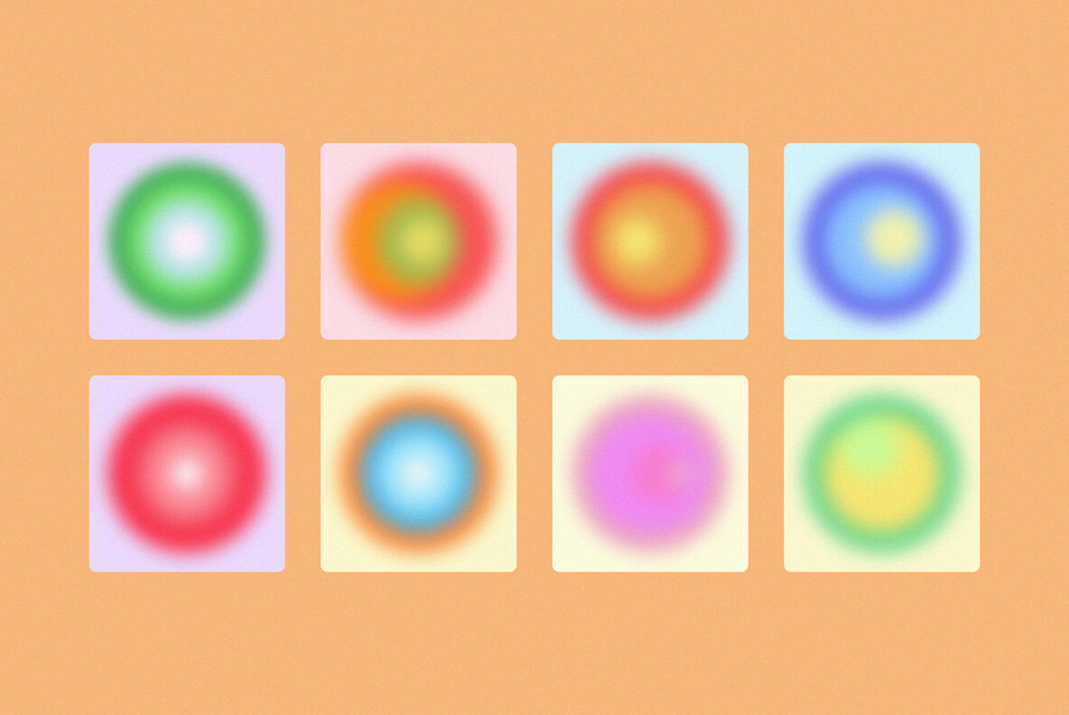 Round Circle Gradient Textures Pack 5