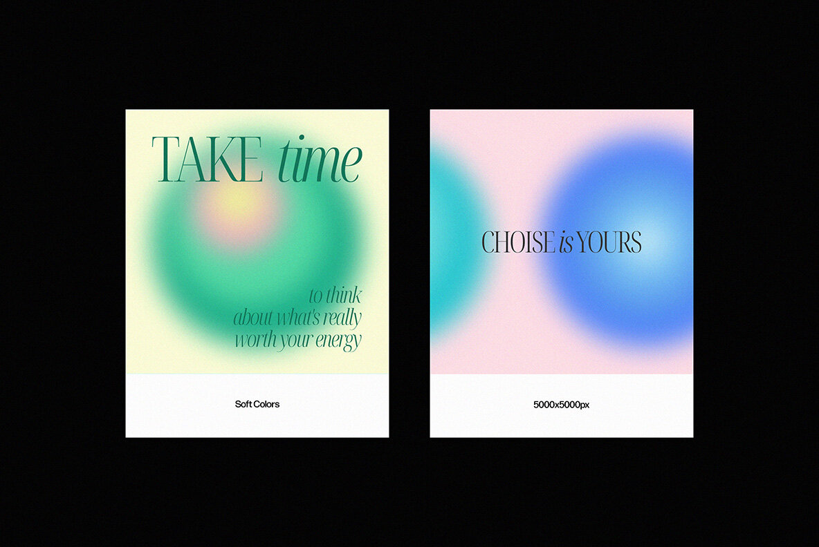 Round Circle Gradient Textures Pack 11