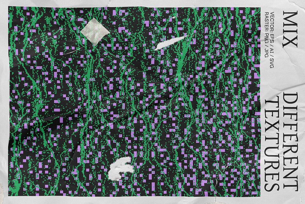 100 Bitmap Vector Textures 3