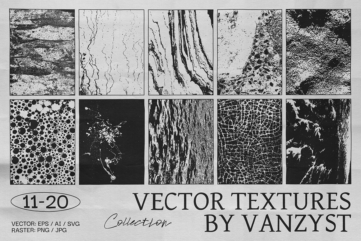 100 Bitmap Vector Textures 4