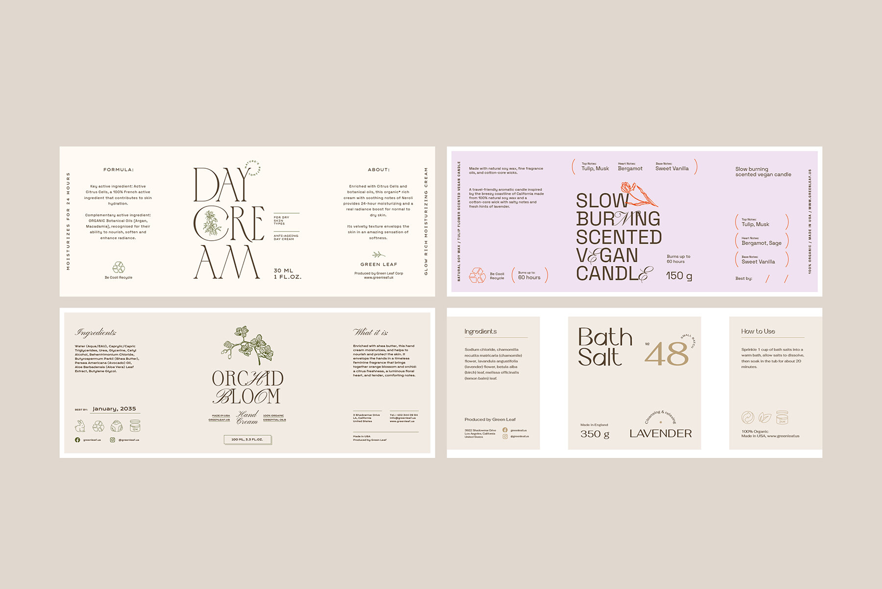 Cosmetics Label Collection 6