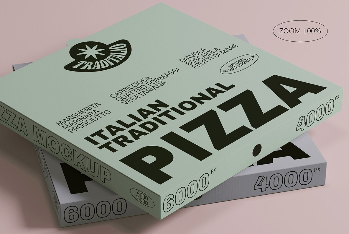 Pizza Box Mockup 3