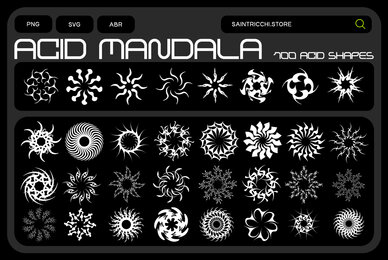 Acid Mandala   vector shapes