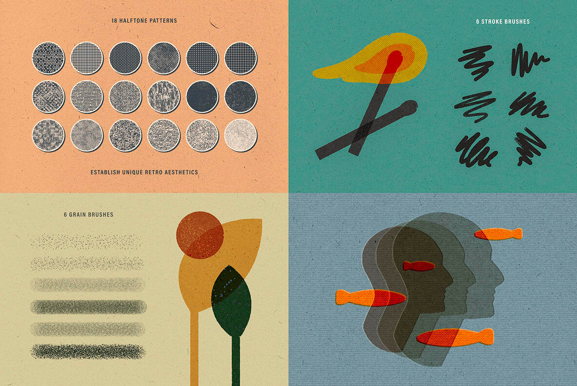 Illustrator Brushes Bundle 10