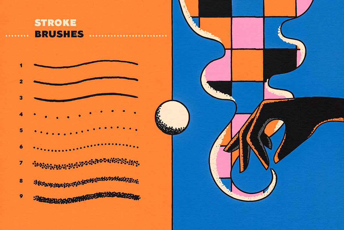 Illustrator Brushes Bundle 16