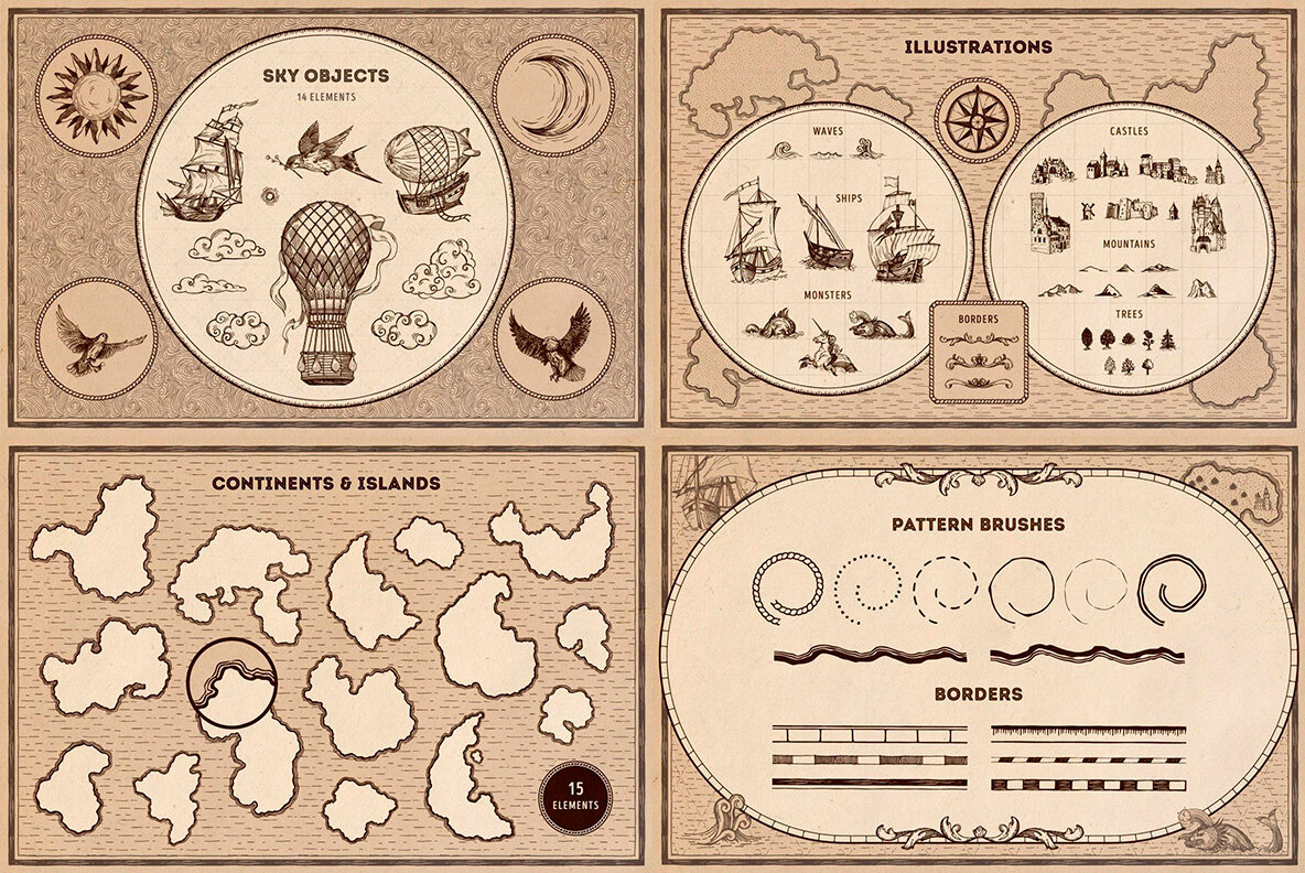 Illustrator Brushes Bundle 21