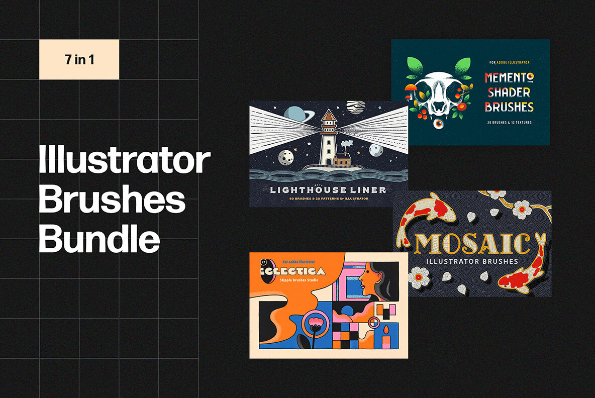 Illustrator Brushes Bundle 28