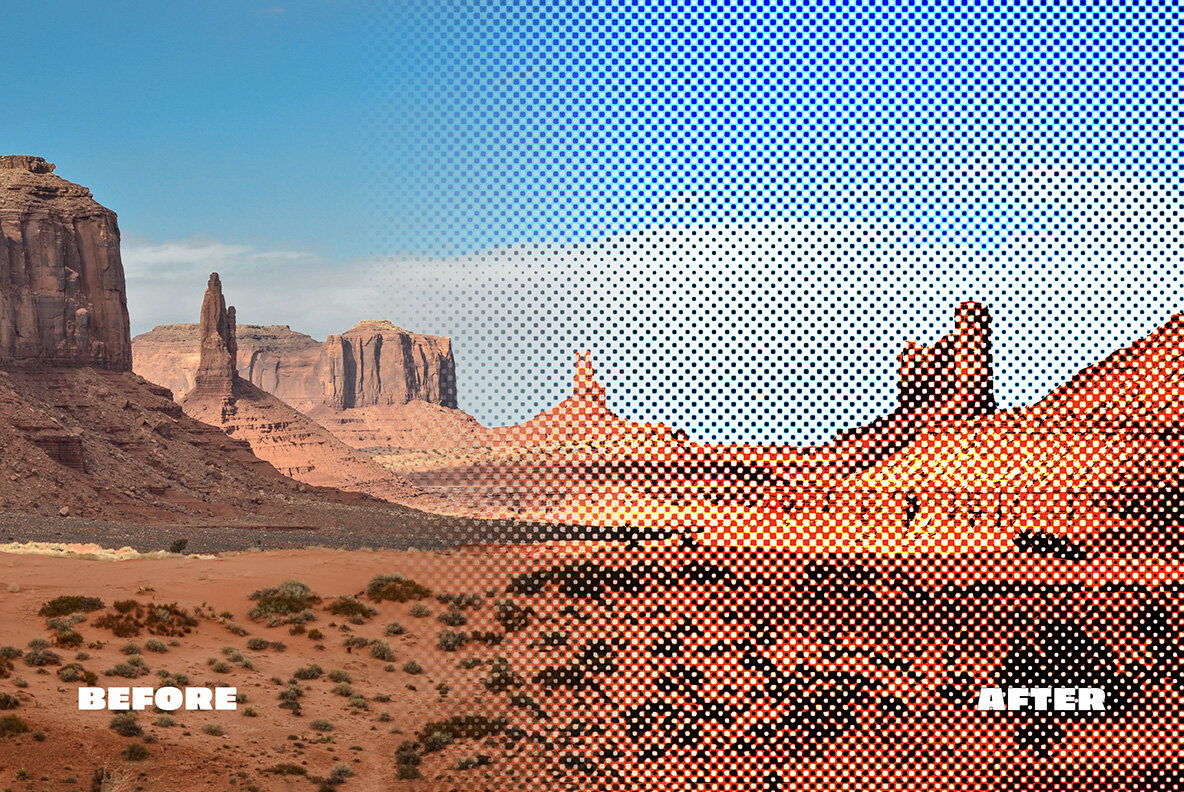 Halftone Photo Effect 7