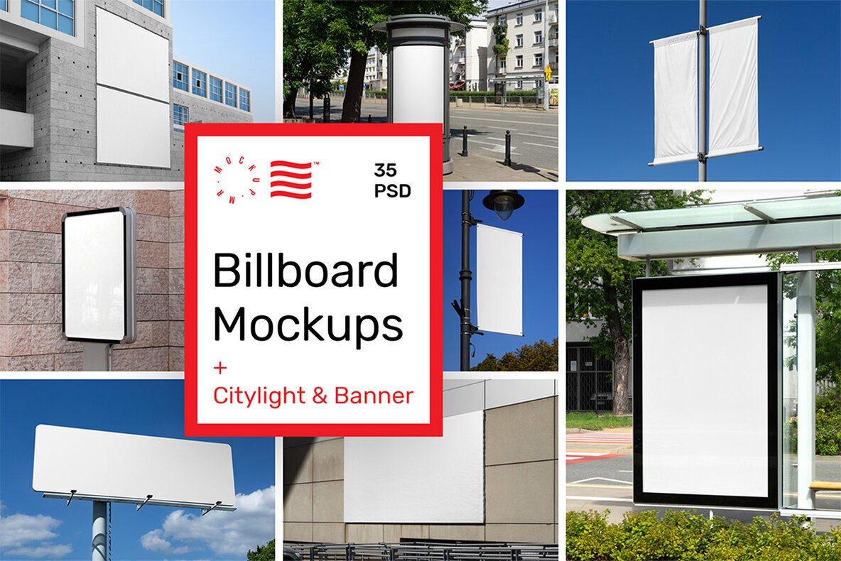 City Billboard Mockups   Citylight   Banner 1