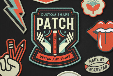 Custom Embroidery Patch mockup