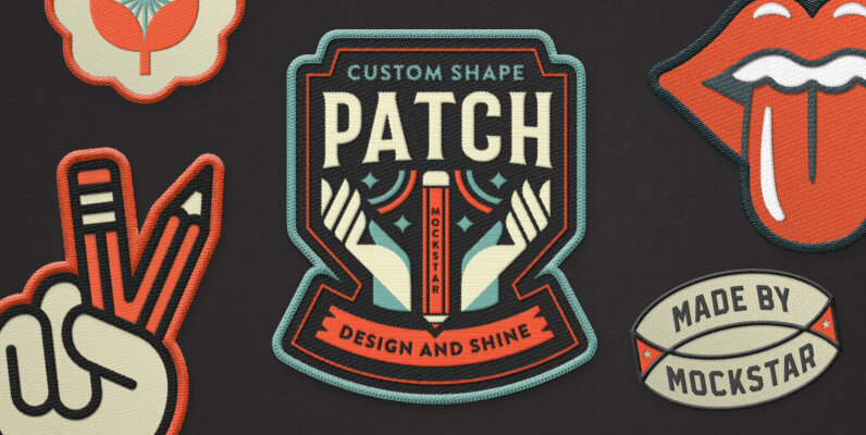 Custom Embroidery Patch mockup