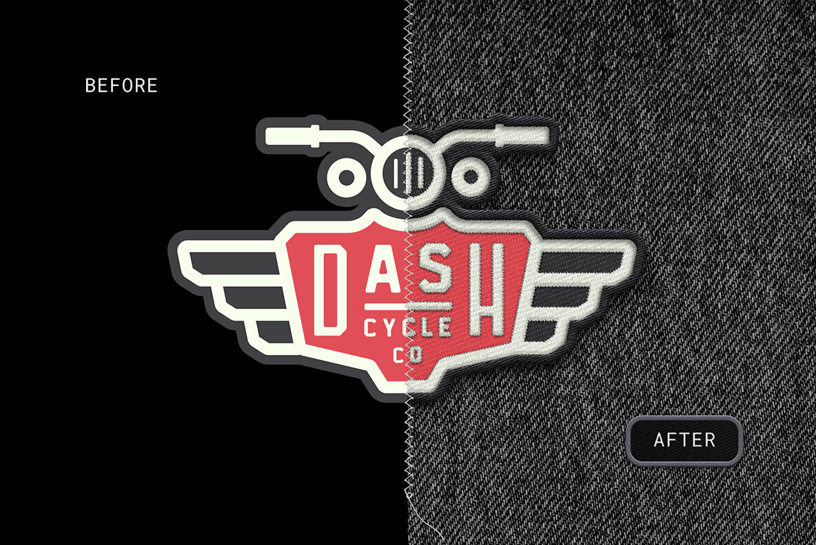 Custom Embroidery Patch mockup 3