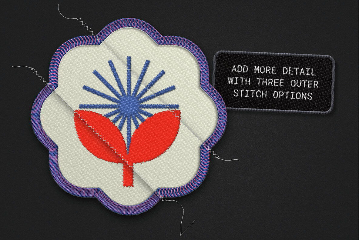 Custom Embroidery Patch mockup 7