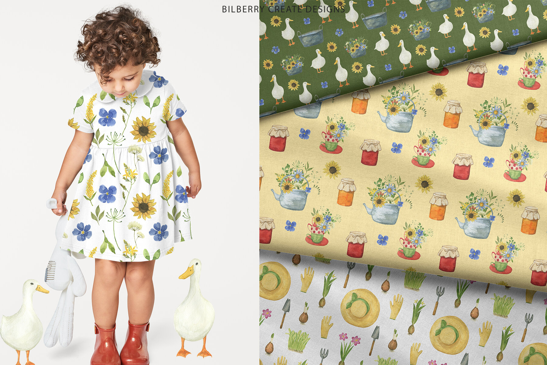 Watercolor Spring Rituals Stock Art 16