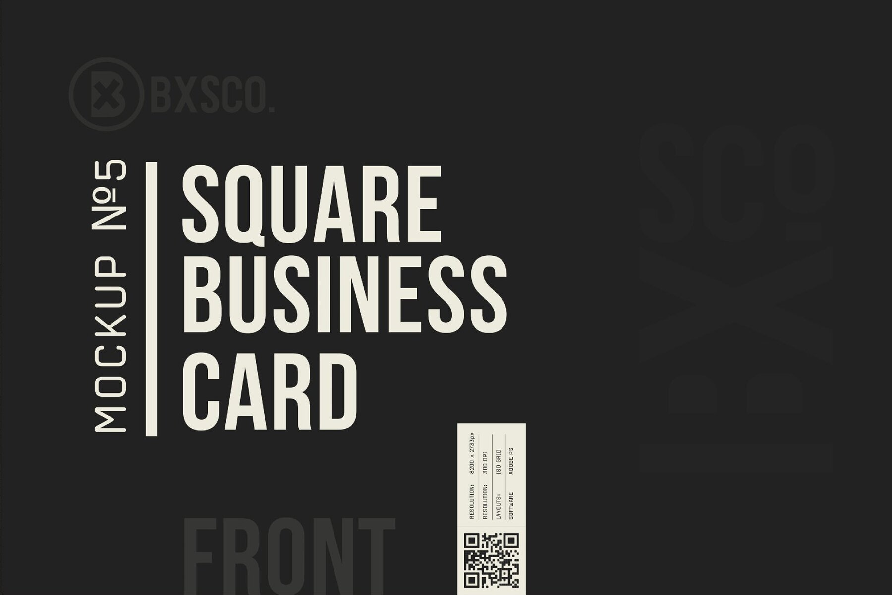 Square Business Card Mockup No  5 13