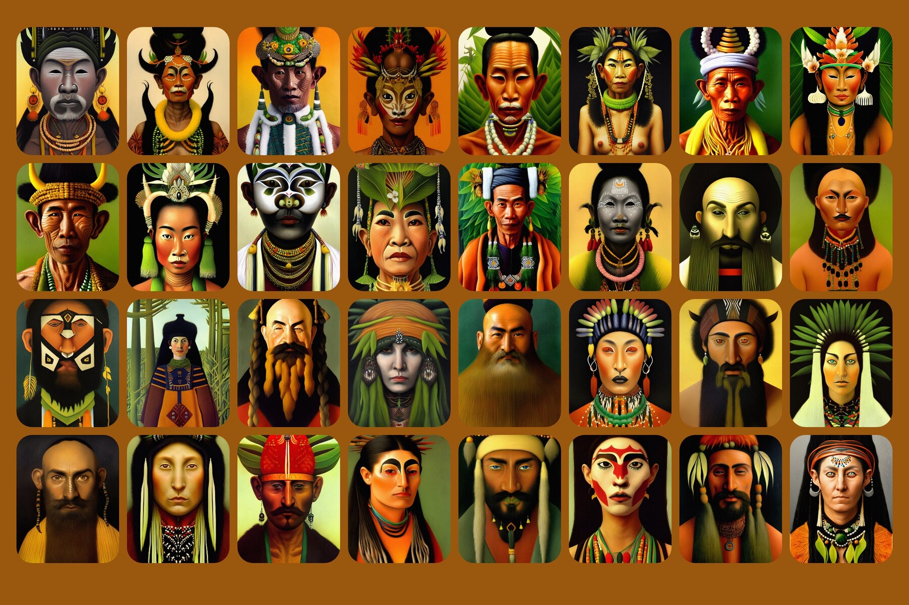 Portraits Illustrations Bundle 9