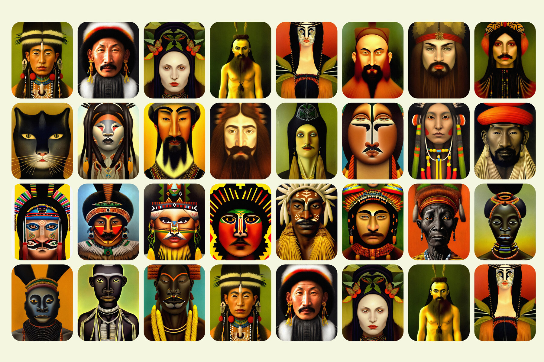 Portraits Illustrations Bundle 12