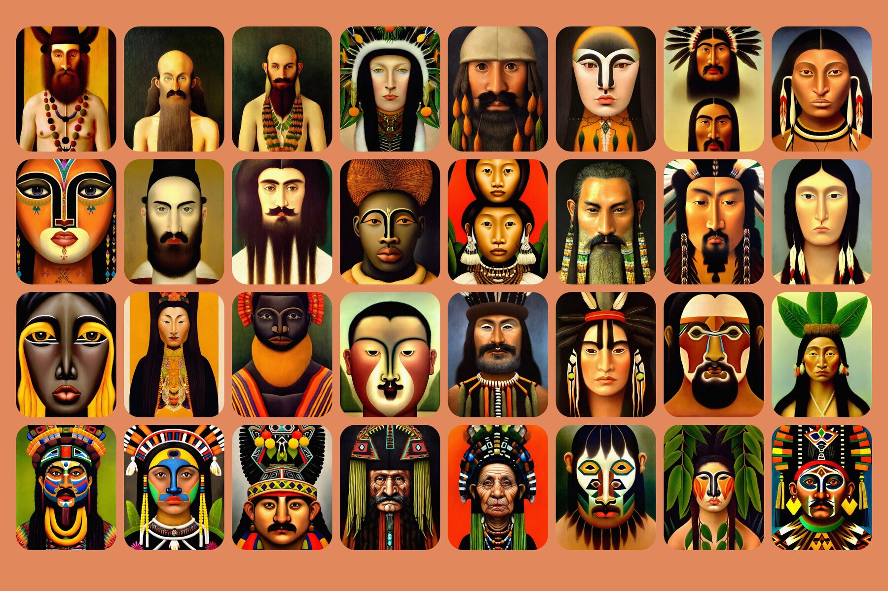 Portraits Illustrations Bundle 15