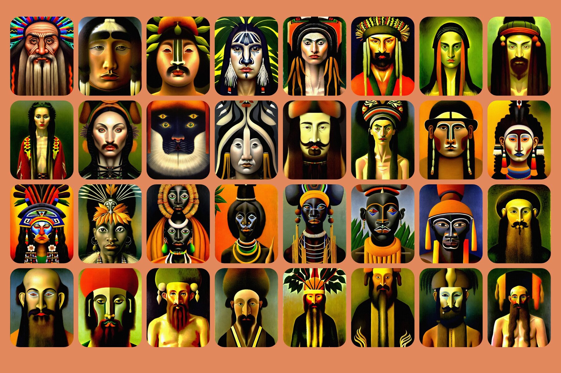 Portraits Illustrations Bundle 18