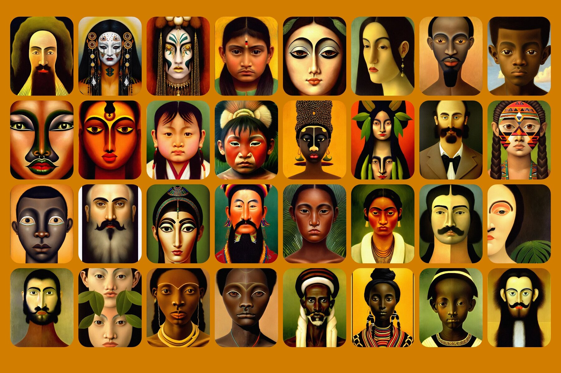 Portraits Illustrations Bundle 20