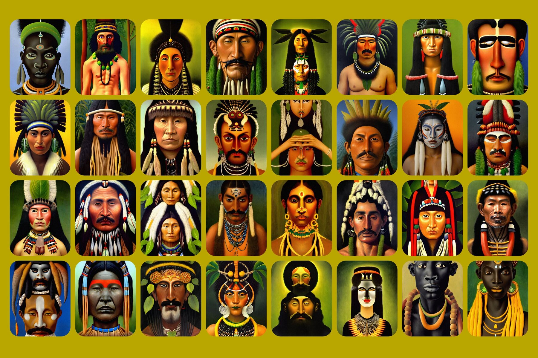 Portraits Illustrations Bundle 21