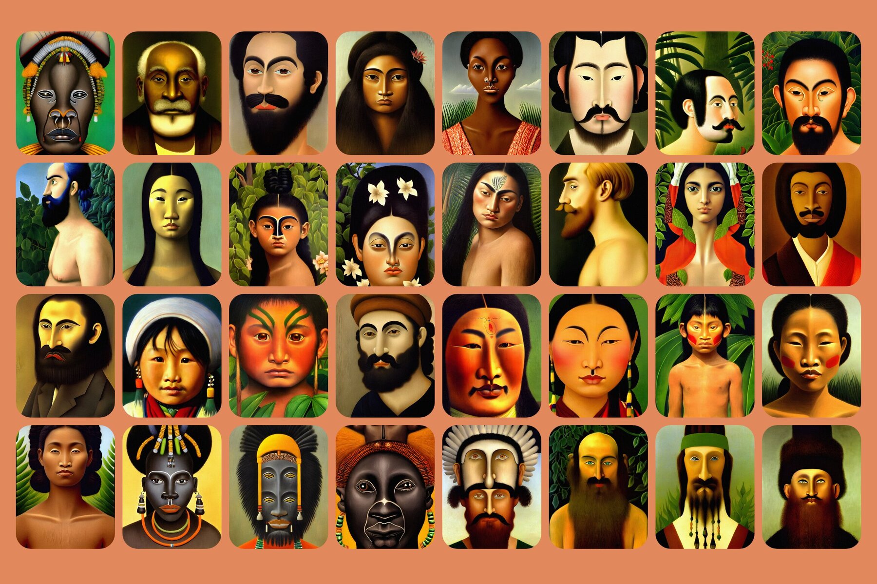 Portraits Illustrations Bundle 23