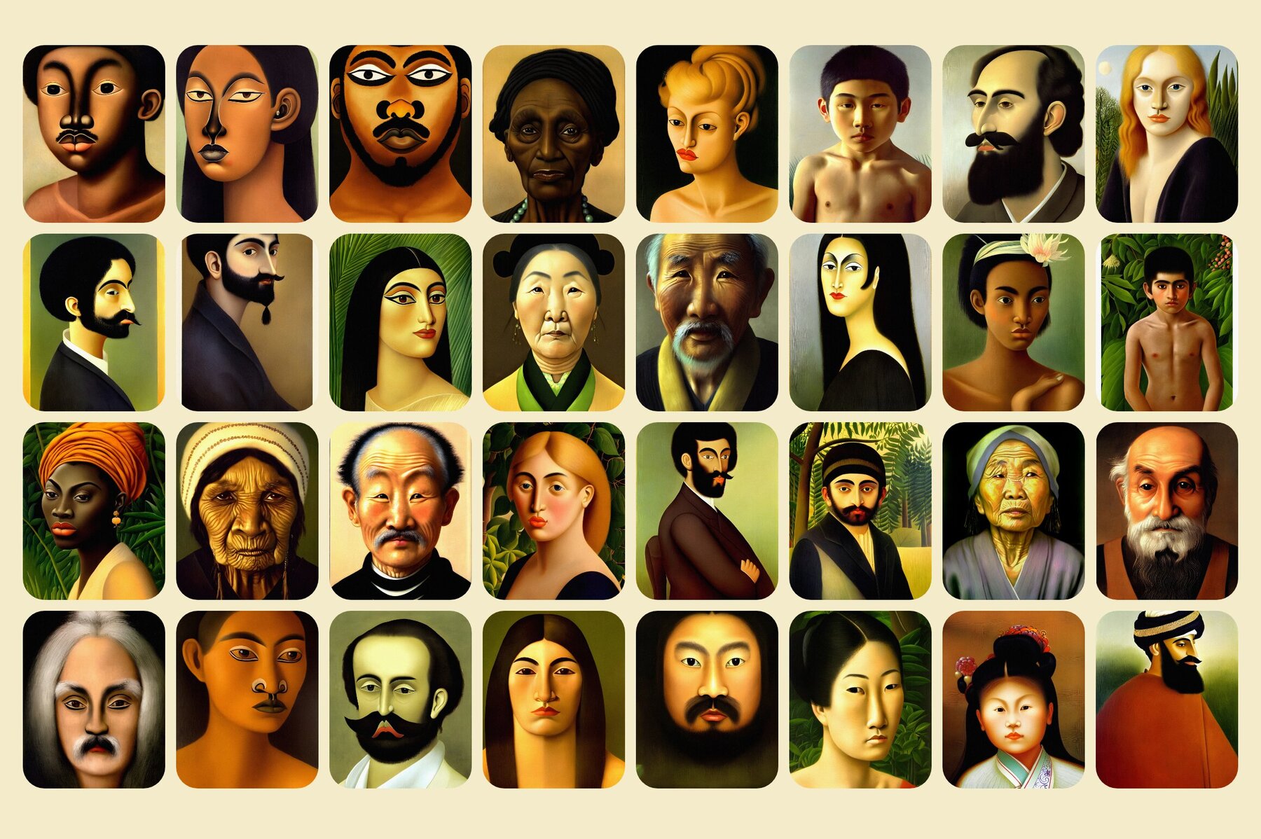 Portraits Illustrations Bundle 24