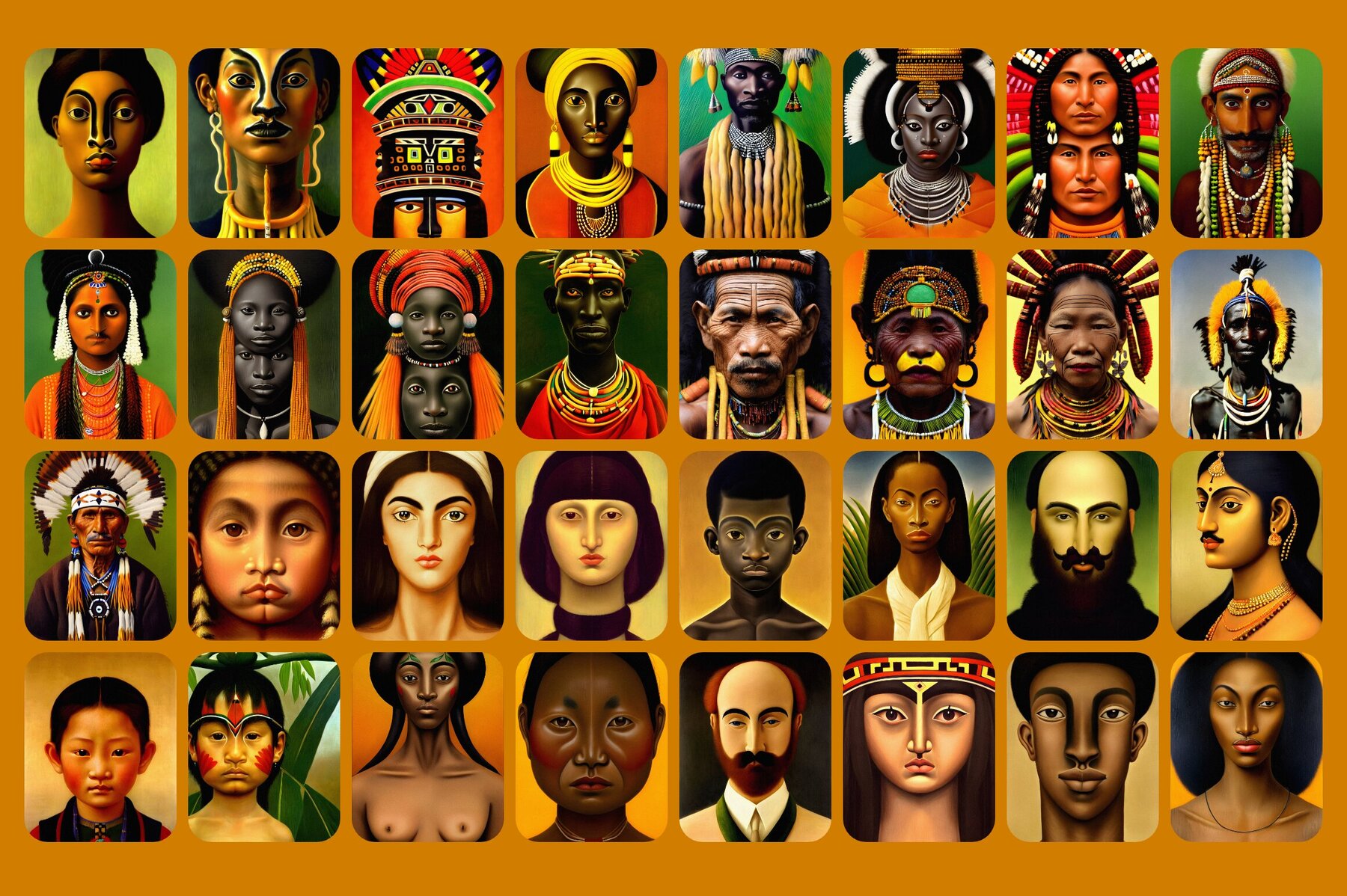 Portraits Illustrations Bundle 25