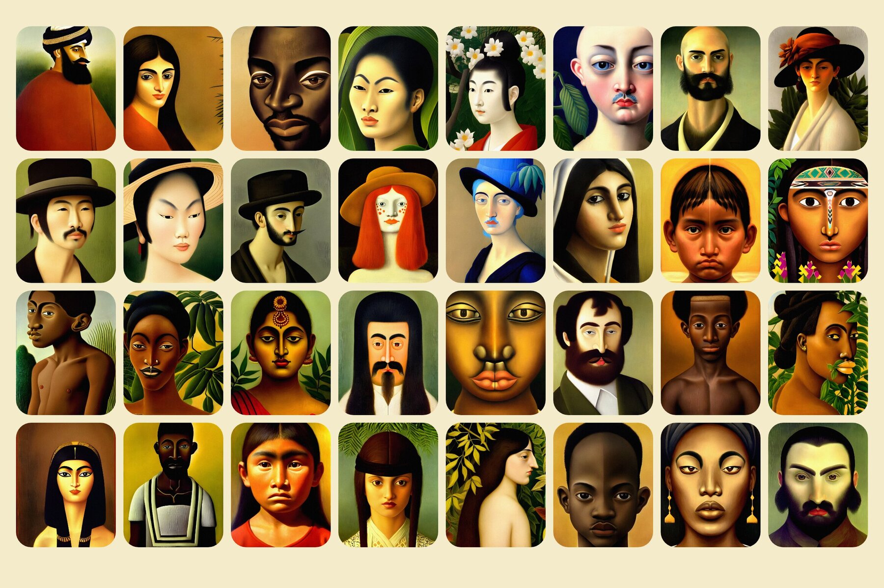 Portraits Illustrations Bundle 30