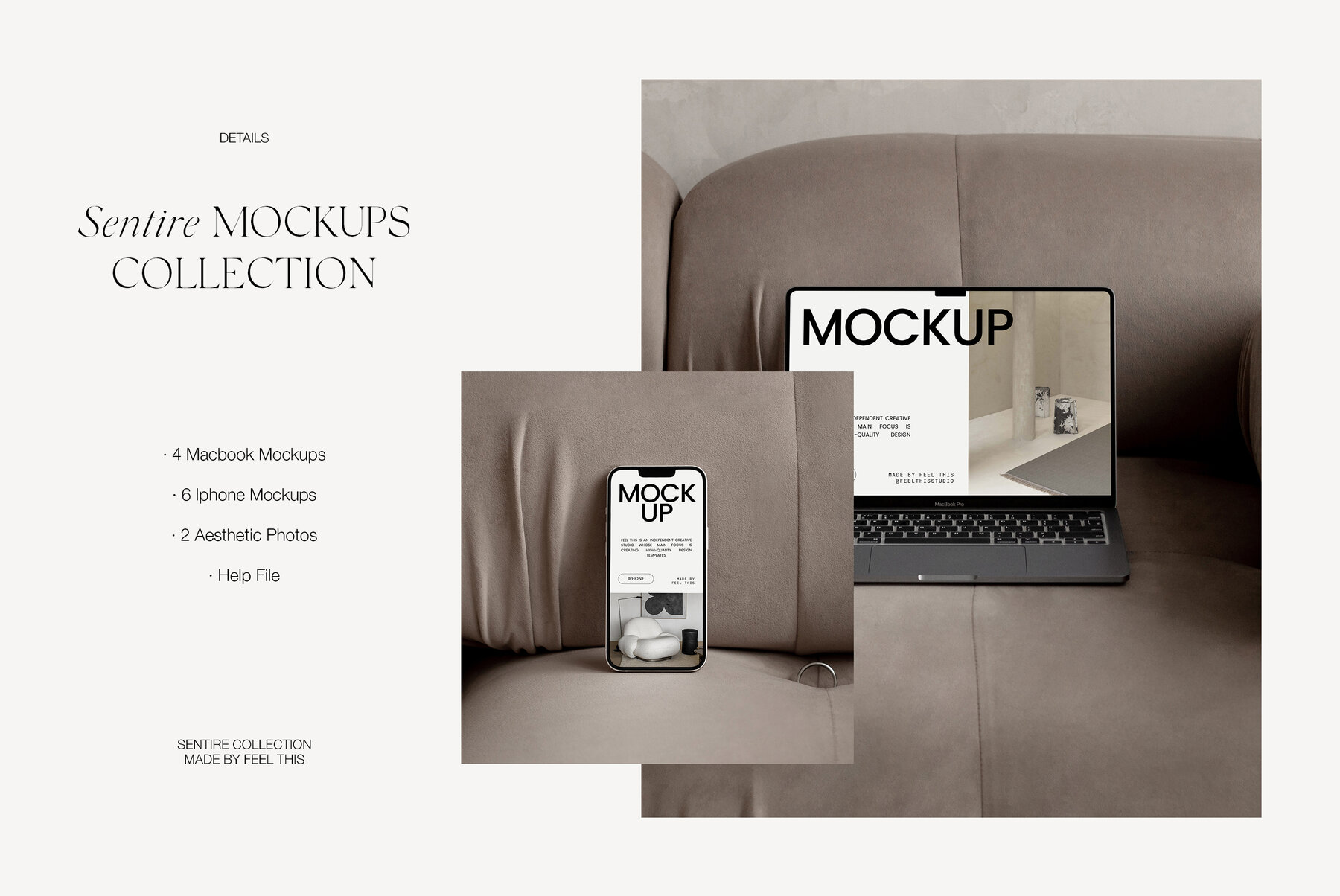 Apple Digital Devices Mockups Macbook Iphone Ipad for Photoshop 7
