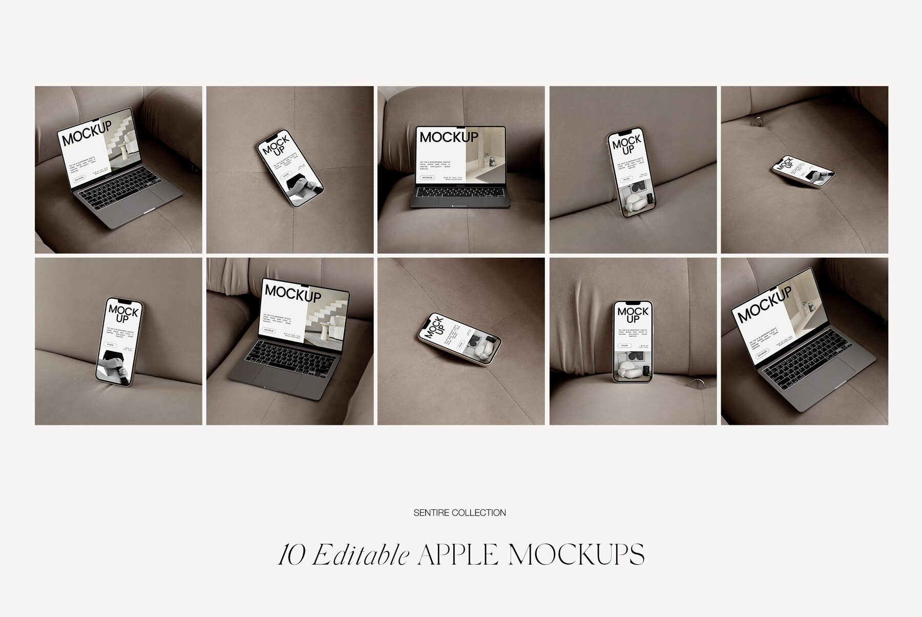 Apple Digital Devices Mockups Macbook Iphone Ipad for Photoshop 8