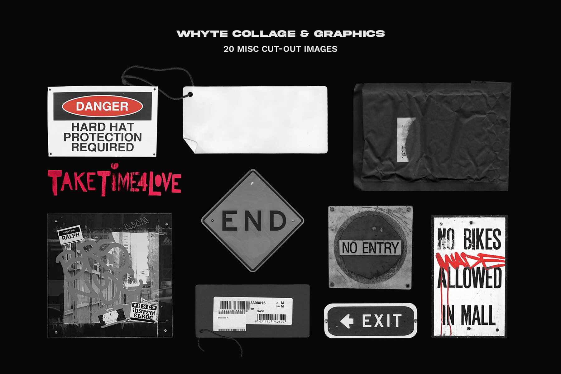 WHYTE Collage and Graphic Bundle 12