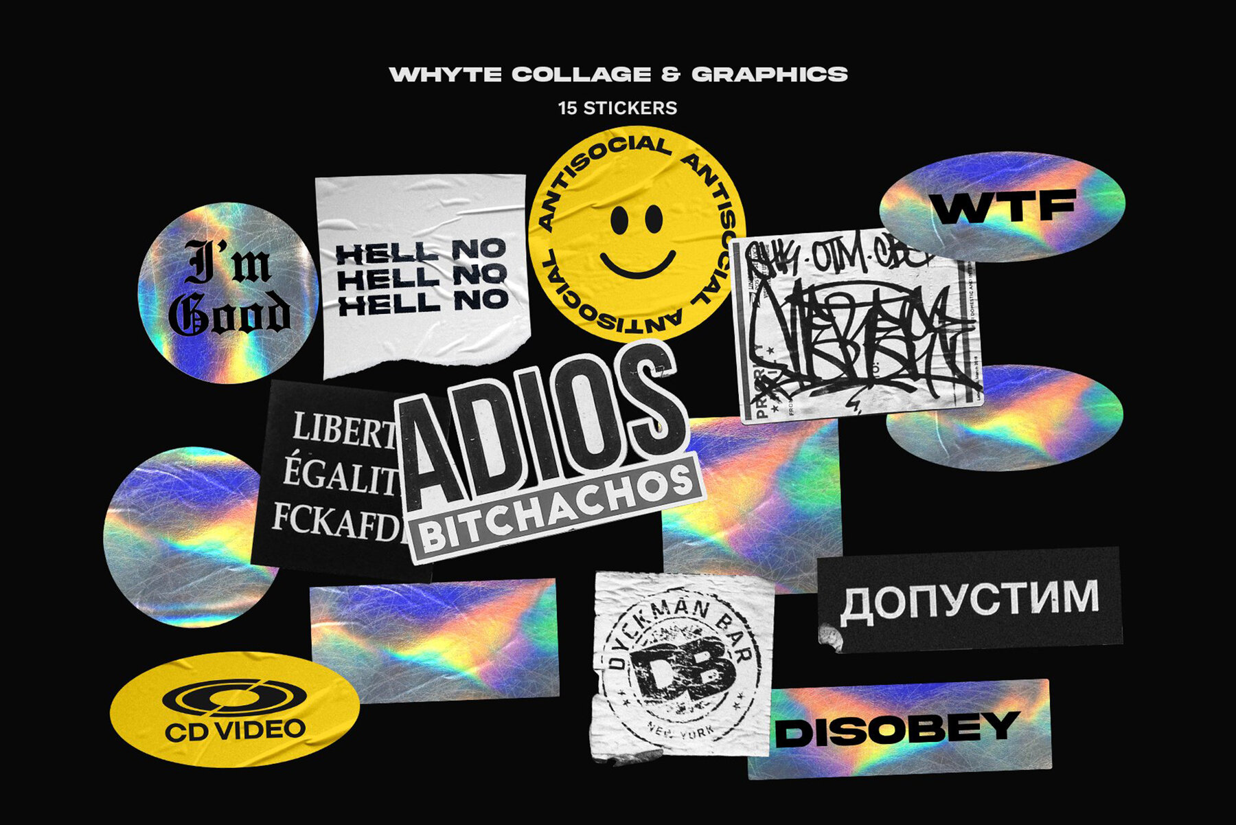 WHYTE Collage and Graphic Bundle 13