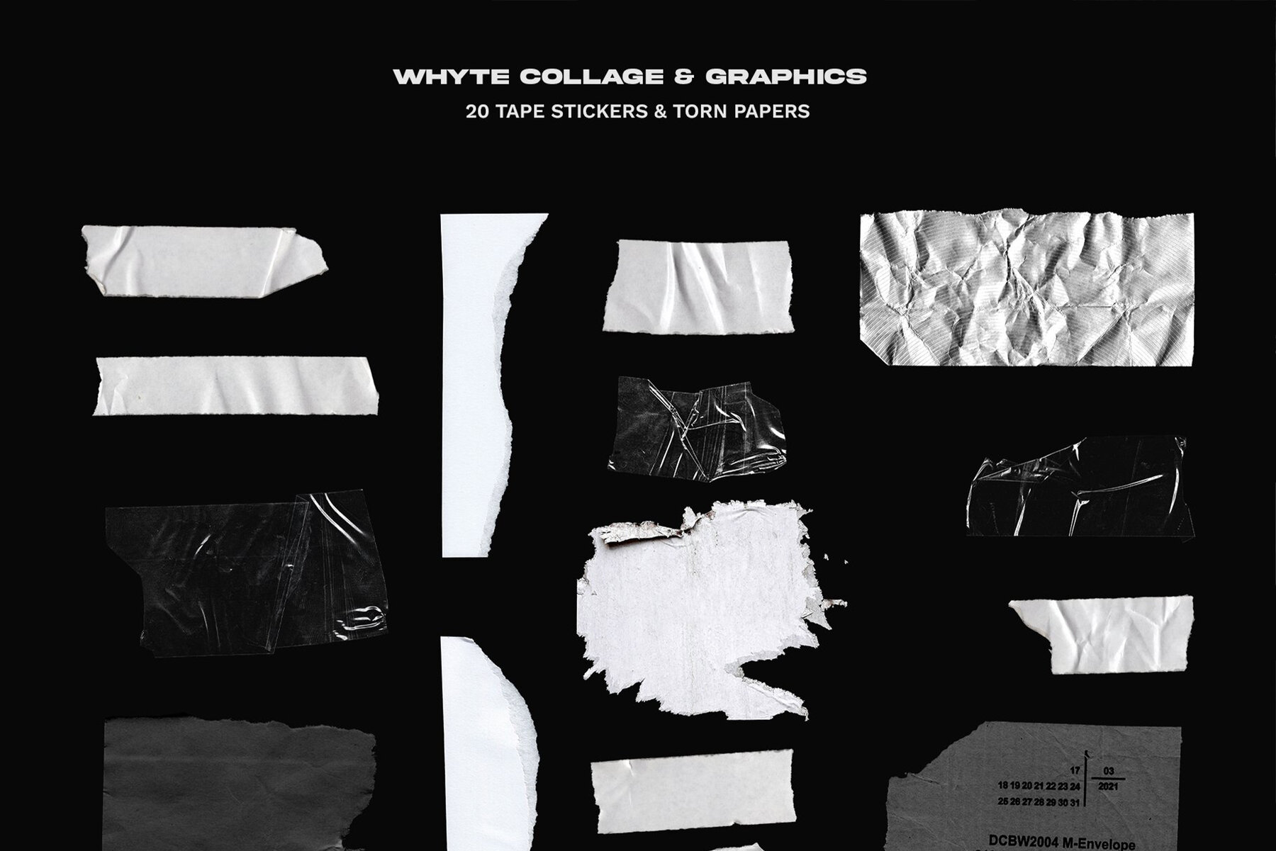 WHYTE Collage and Graphic Bundle 14