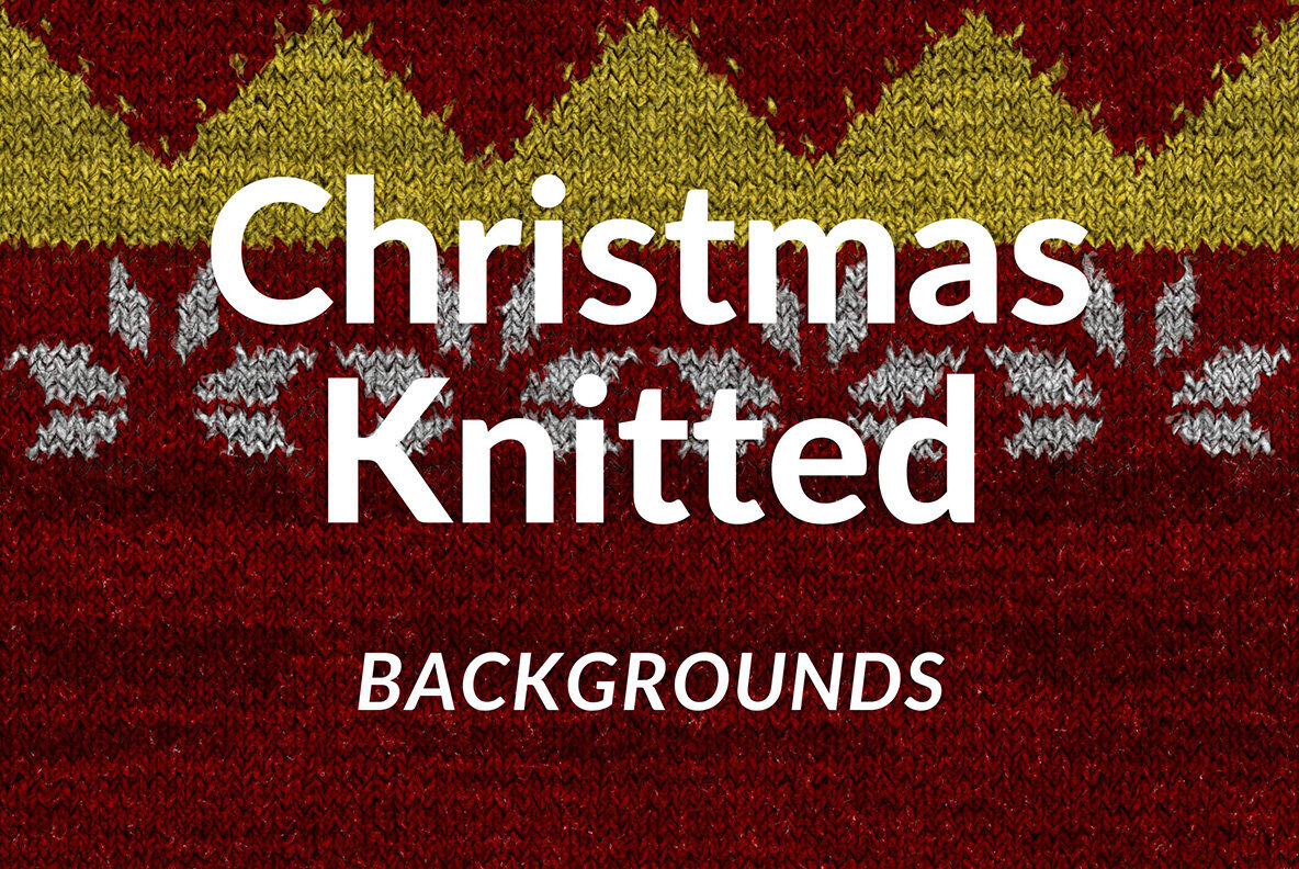 Christmas Knitted Backgrounds 1