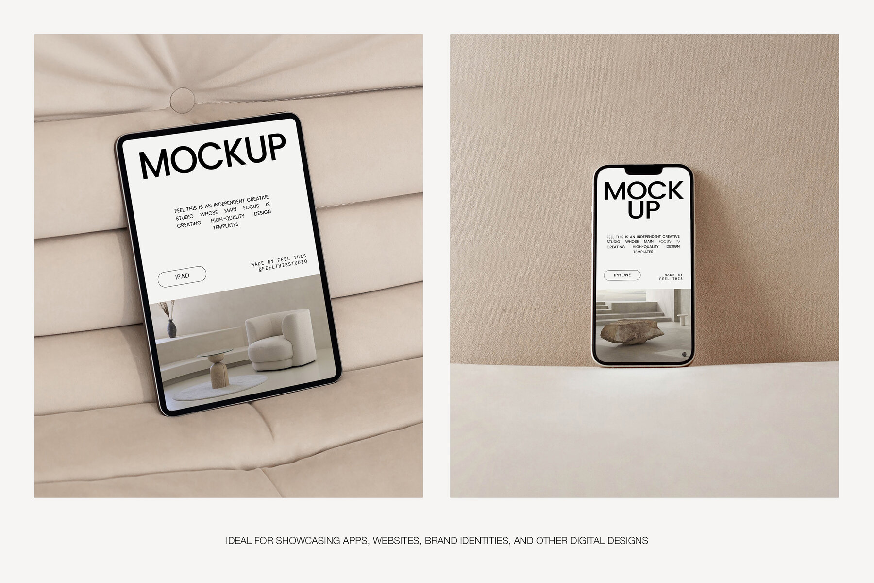 Apple Digital Devices Mockups Macbook Iphone Ipad for Photoshop 4