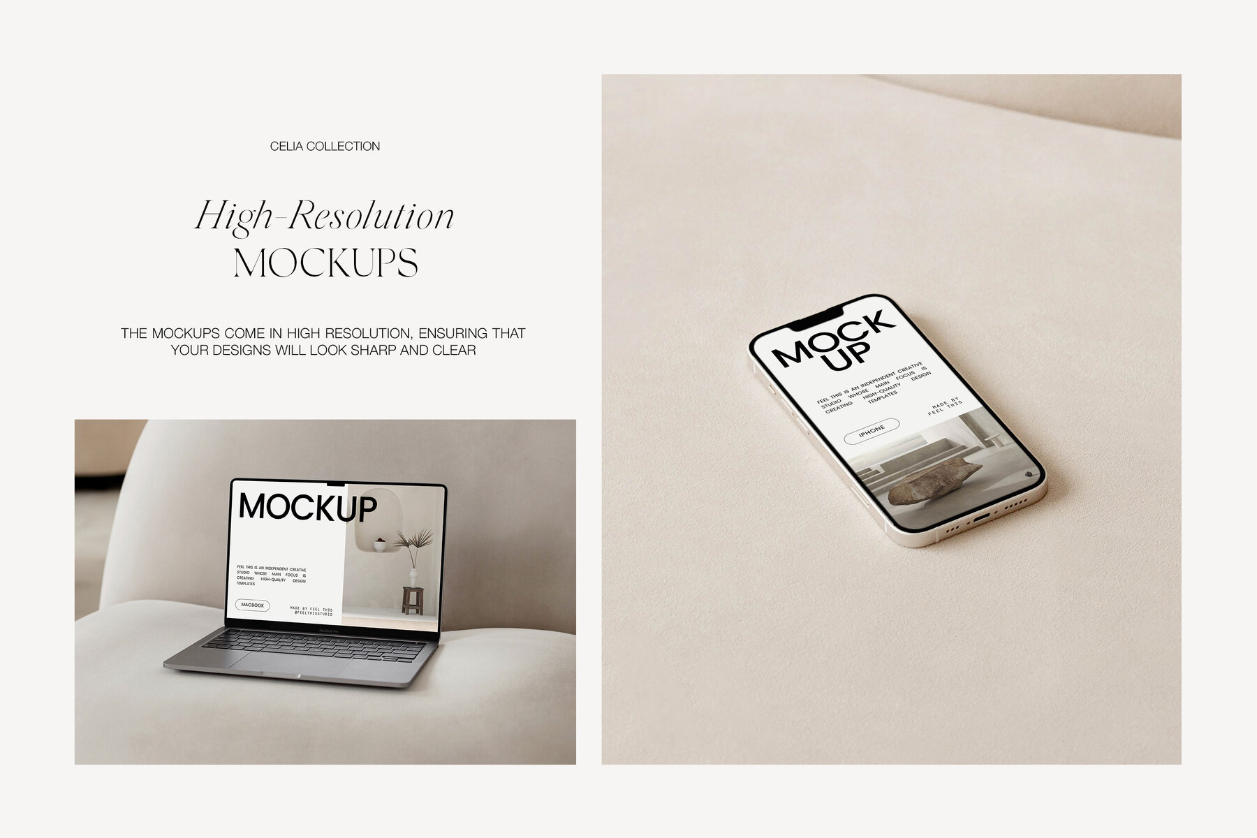 Apple Digital Devices Mockups Macbook Iphone Ipad for Photoshop 6