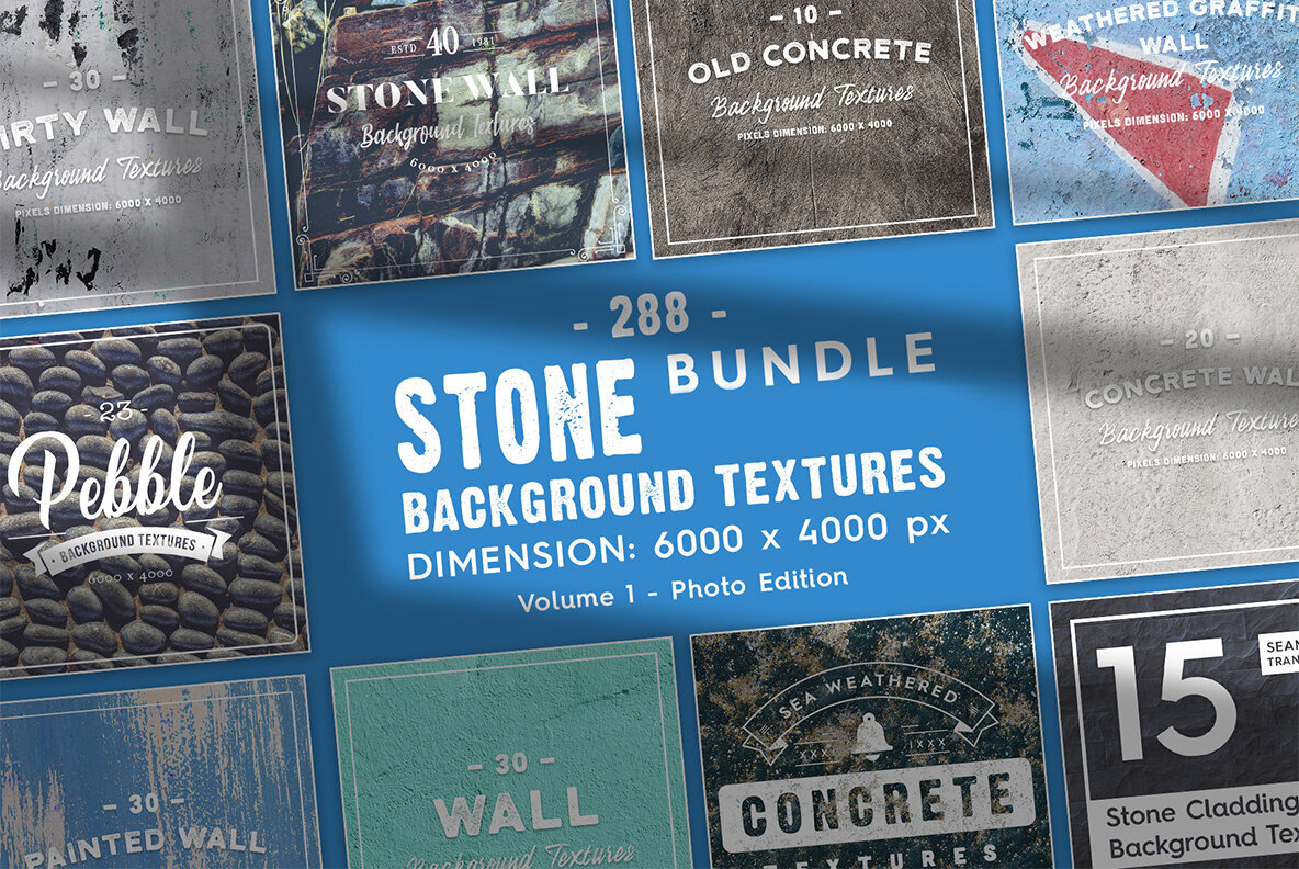 Stone Background Textures Bundle Vol 1   Photo Edition 1