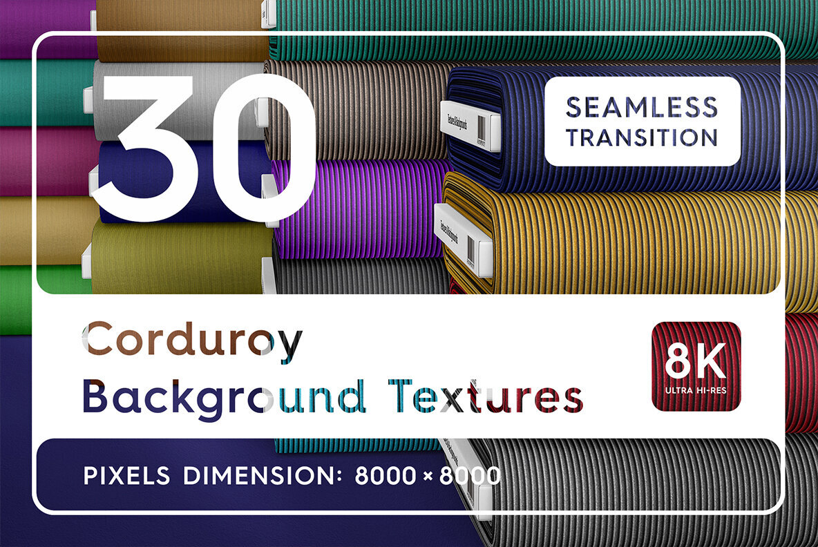 30 Corduroy Background Textures 1
