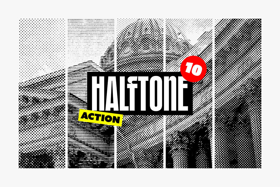 Classic Halftone Photoshop Action 1