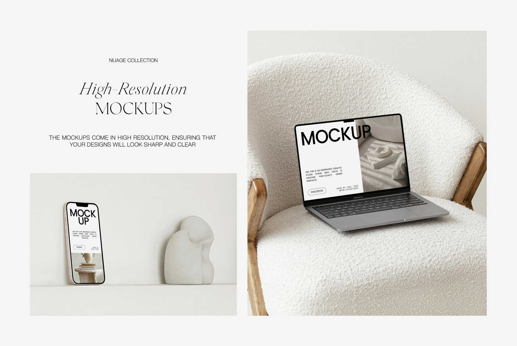 Apple Digital Devices Mockups Macbook Iphone Ipad for Photoshop 6