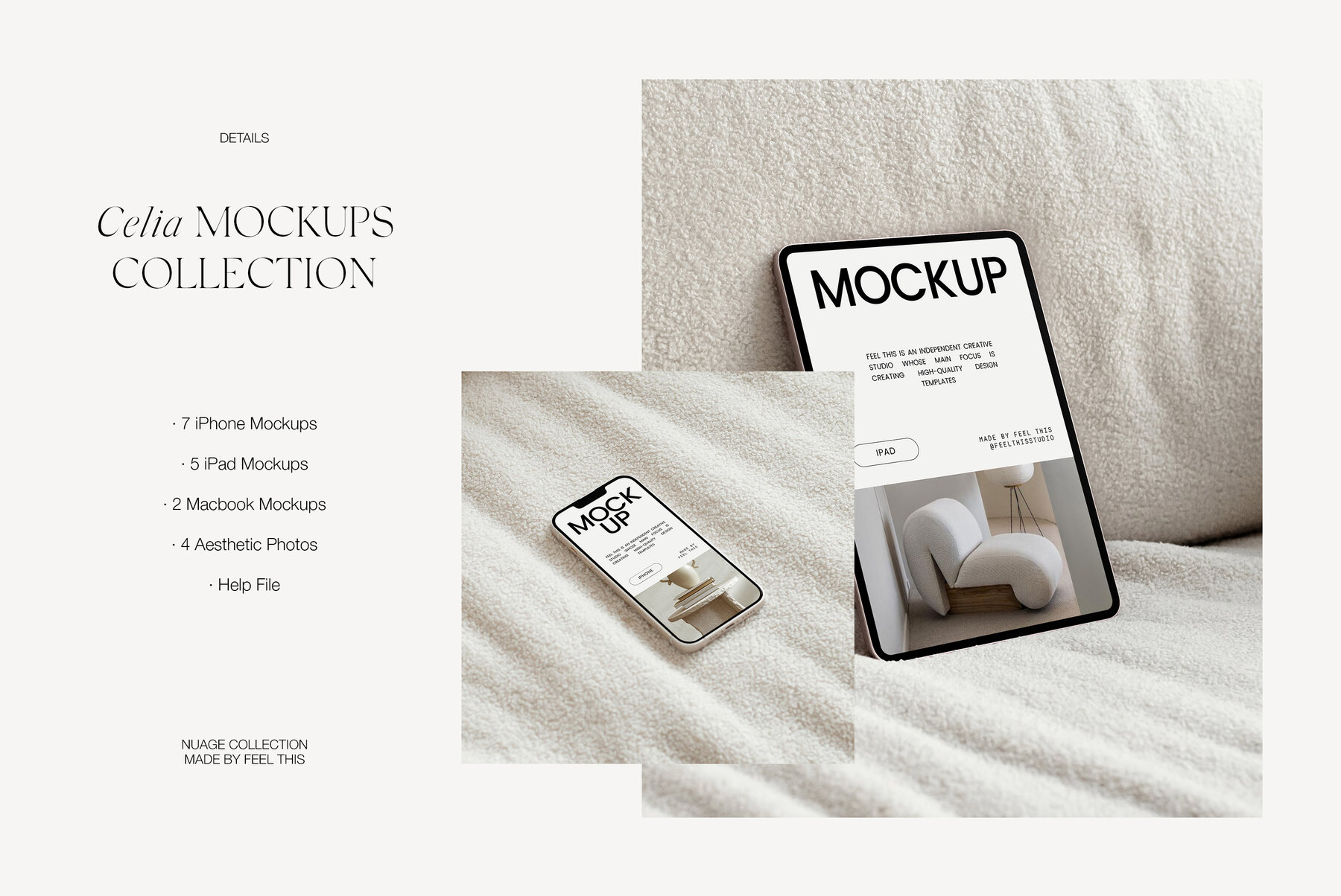 Apple Digital Devices Mockups Macbook Iphone Ipad for Photoshop 7