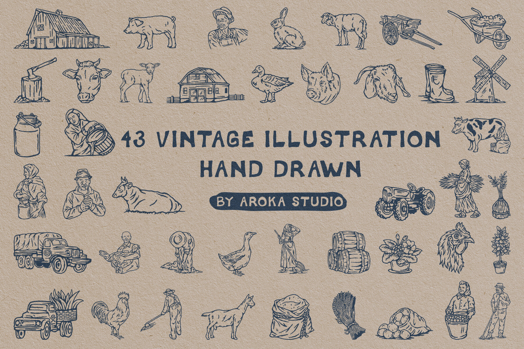 Farm Vintage Illustration 4